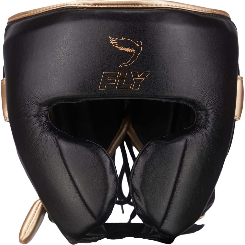 Fly Boxing Knight X Black/Gold Head Gear at FightHQ