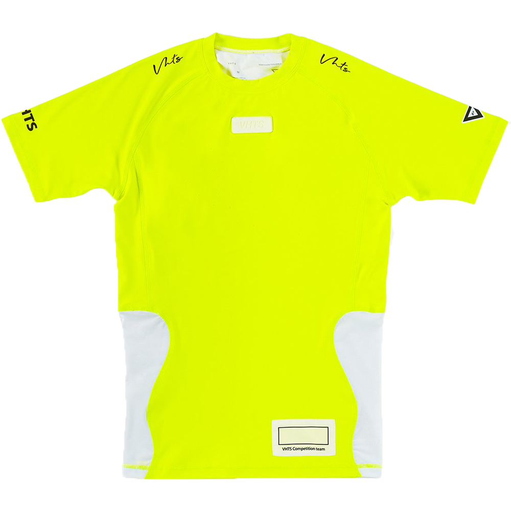 VHTS Neon Series Yellow Rash Guard at FightHQ