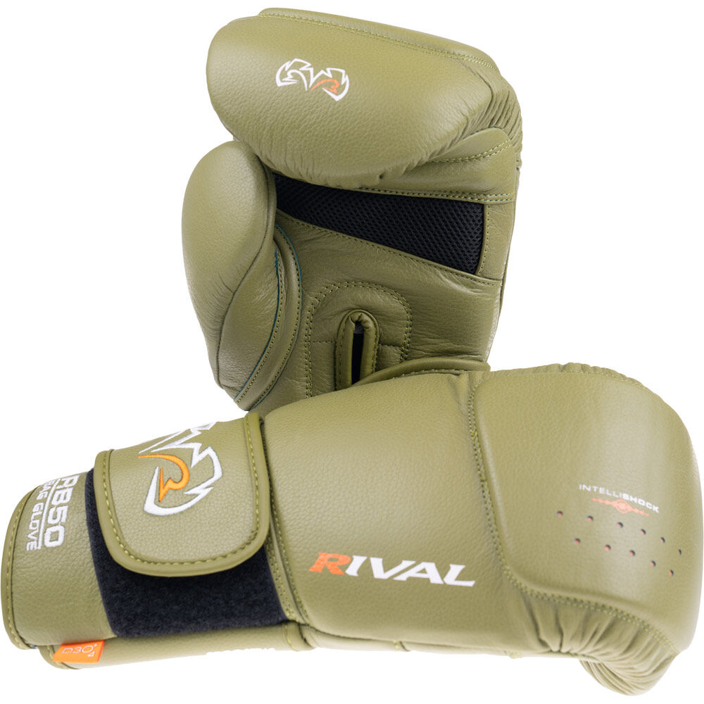 Rival RB50 Khaki Intelli Shock Compact Bag Gloves at FightHQ
