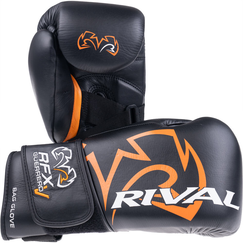 Rival RFX-Guerrero-V HDE-F Black/Orange Bag Gloves at FightHQ