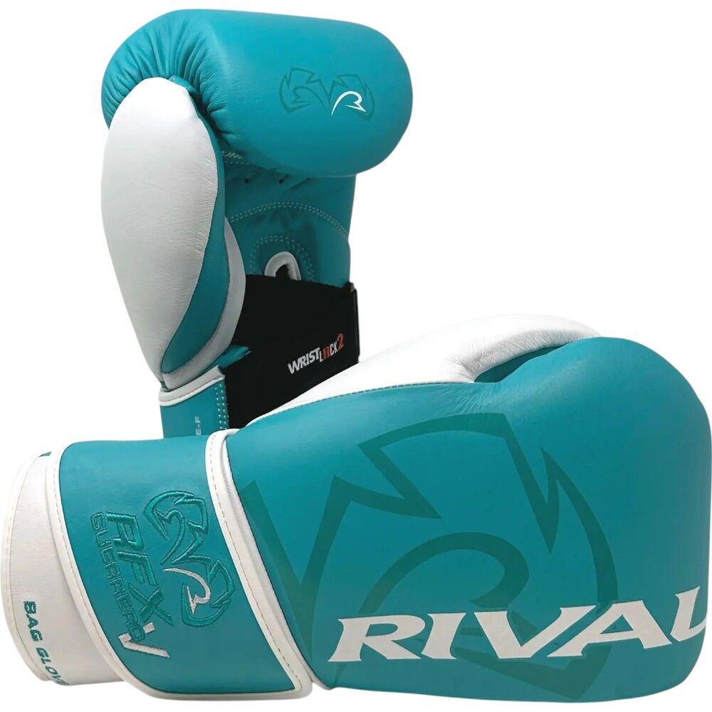 Rival RFX-Guerrero-V SF-H Teal/White Bag Gloves at FightHQ
