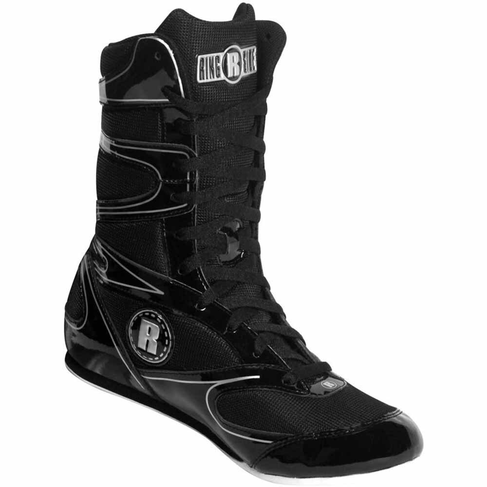 Ringside Undefeated Black Boxing Shoes at FightHQ