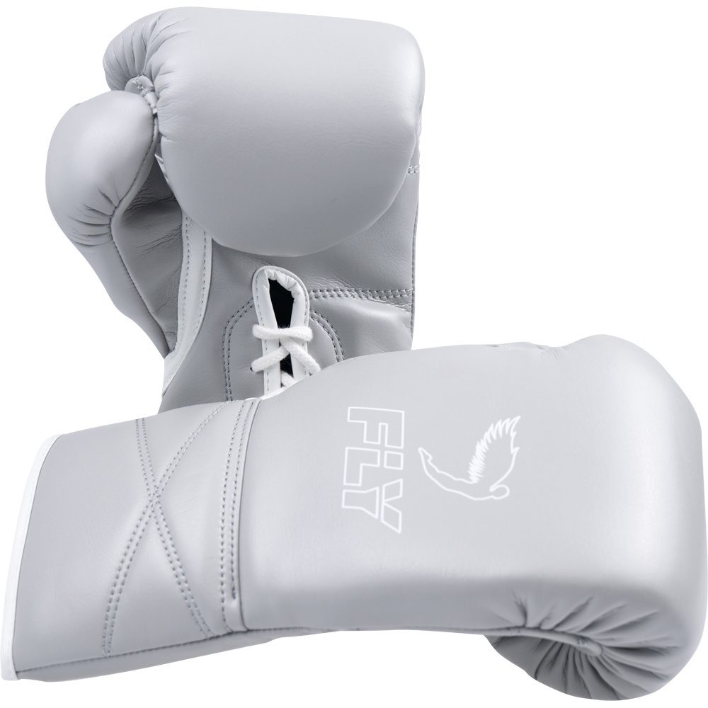 Fly Boxing Superlace X Grey Boxing Gloves at FightHQ