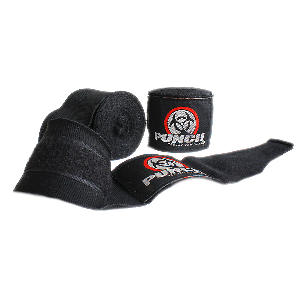 Punch Urban Stretch Black Hand Wraps at FightHQ