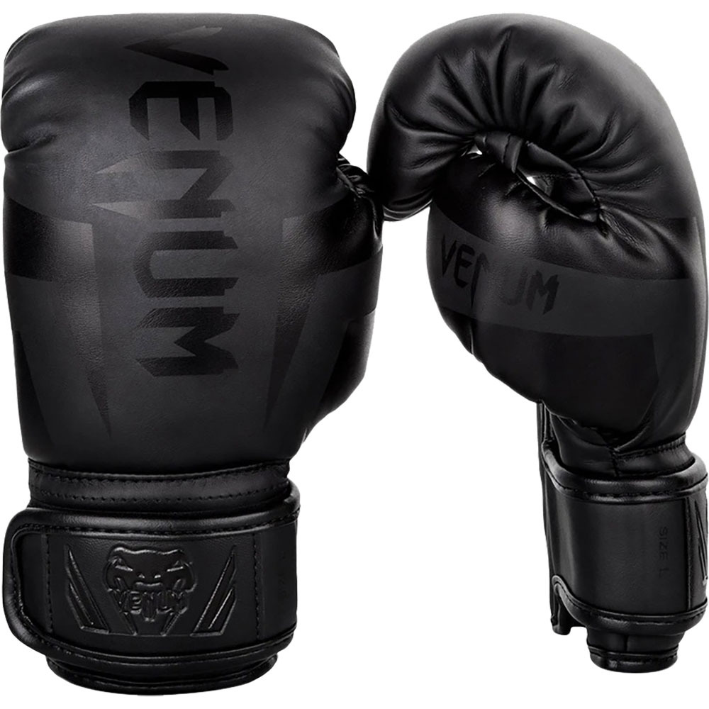 Venum Elite Matte/Black Kids Boxing Gloves at FightHQ