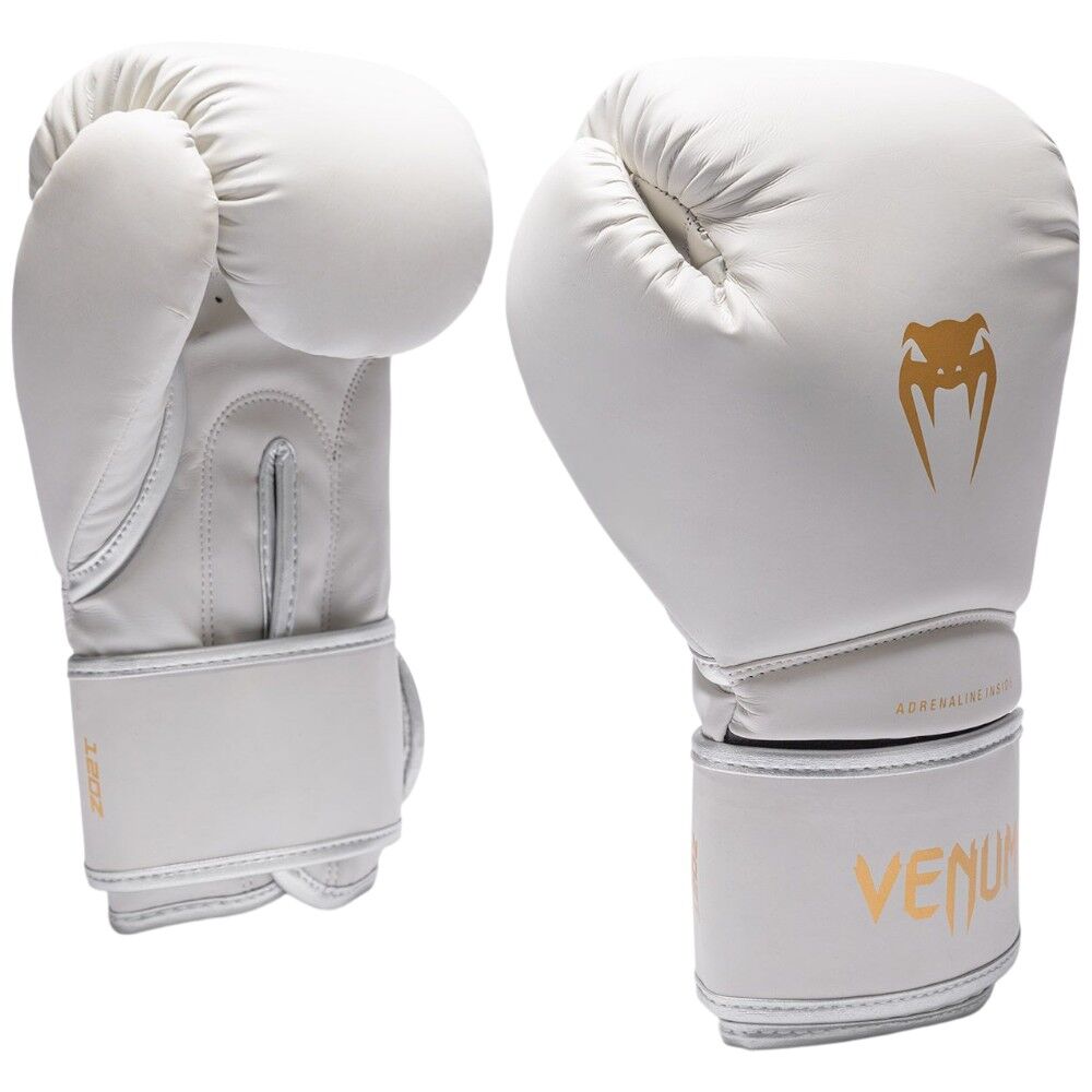 Venum Contender 1.5 Ivory/Gold Boxing Gloves at FightHQ
