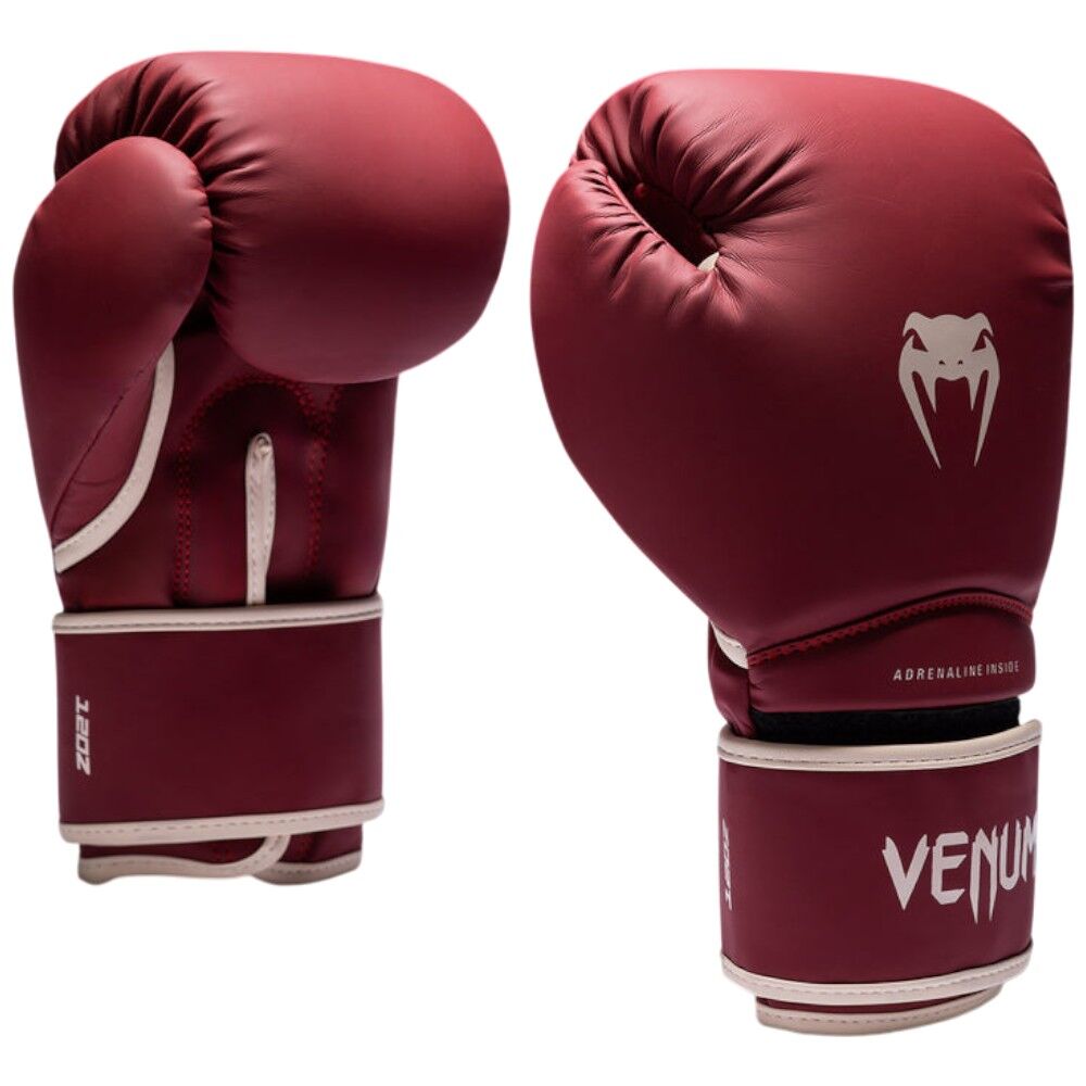 Venum Contender 1.5 Burgundy/Sand Boxing Gloves at FightHQ