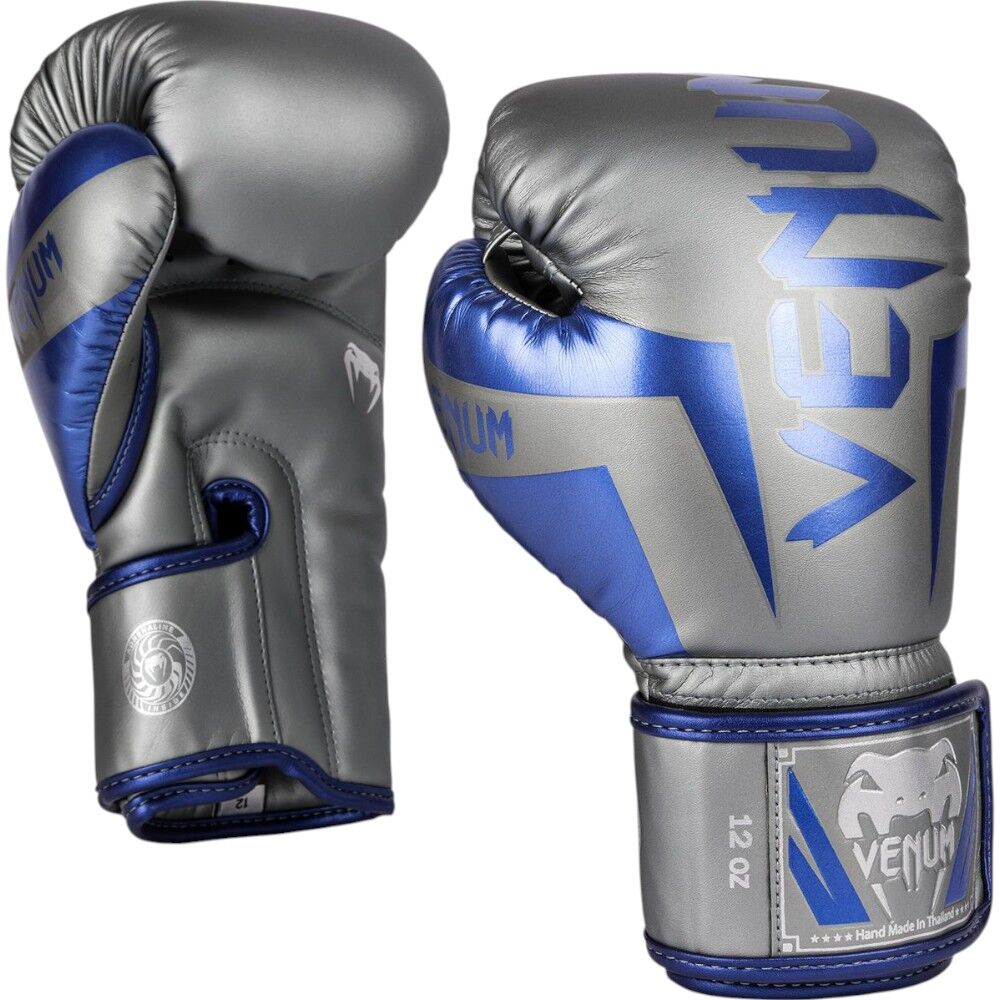 Venum Elite Pebble Grey Boxing Gloves - Main Image