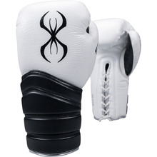 Sting Viper X White/Black/Silver Lace Up Boxing Gloves