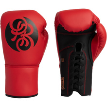 Powrbox Pinnacle Ruby Red Lace Up Boxing Gloves