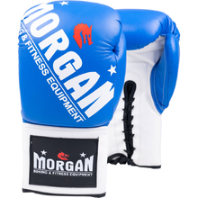 Morgan Sports V2 Fight Night Blue/White Boxing Gloves