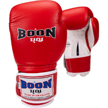 Boon Red Velcro Muay Thai Gloves