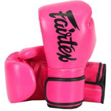 Fairtex Microfibre Pink/Black Boxing Gloves