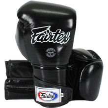 Fairtex Angular Black Full Wrist Closure Sparring Gloves