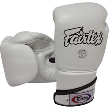 Fairtex Angular White Full Wrist Closure Sparring Gloves