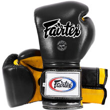 Fairtex Heavy Hitter Mexican Black/Yellow Boxing Gloves