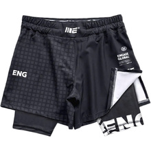 Engage Grid Tech Black 2-in-1 Hybrid Shorts