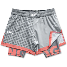 Engage Grid Tech Grey 2-in-1 Hybrid Shorts