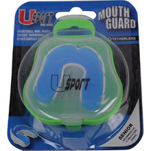 Morgan Sports White/Blue Gel Fit - A+ Protection Mouth Guard