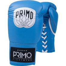 Primo Pro Blue Lace Up Boxing Gloves