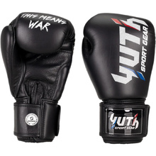 Yuth Sport Line Black Muay Thai Gloves