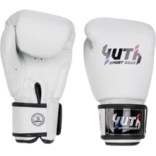 Yuth Signature Line White Muay Thai Gloves