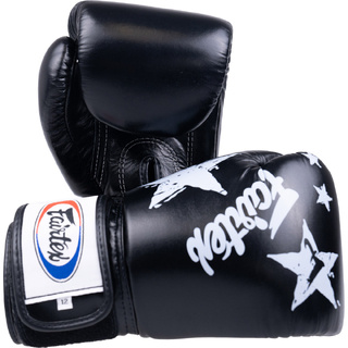 Fairtex Nation Print Black Boxing Gloves