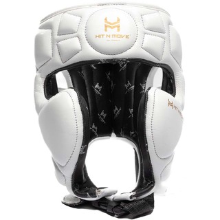 Hit N Move Horse Hair White Boxing Gloves at FightHQ