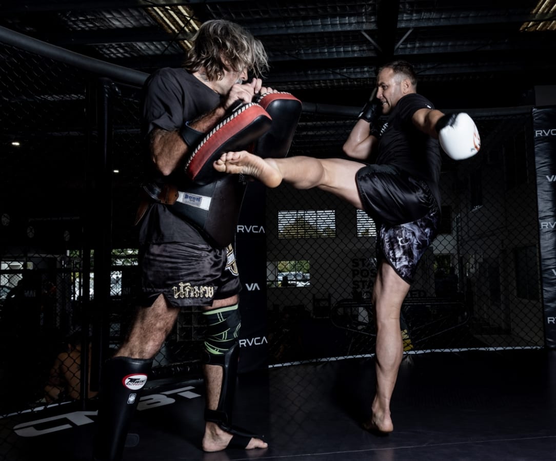 Aztec Warrior Muay Thai Kick Boxing Blue Shorts Morgan Sports **FREE DELIVERY* 